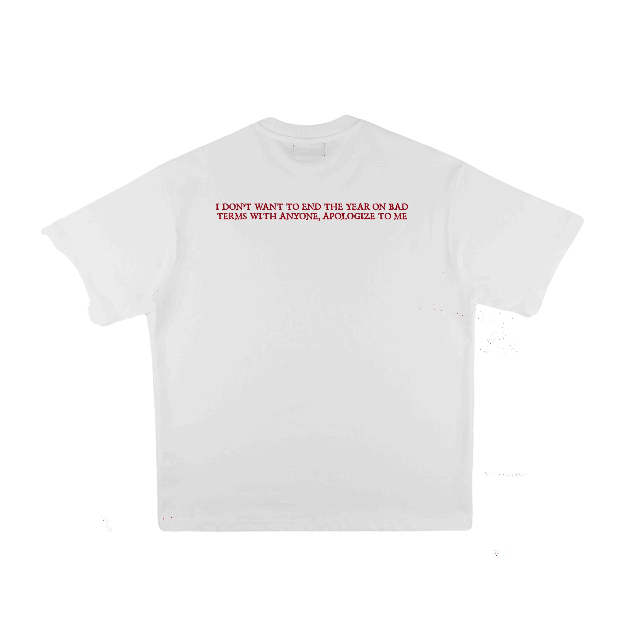 Compliments Apologize to Me White Vintage Shirt - Common Hype