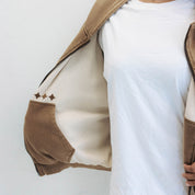 Commons Reversible Thermal Zip Up Faded Brown