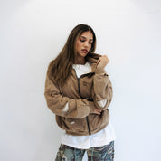 Commons Reversible Thermal Zip Up Faded Brown