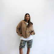 Commons Reversible Thermal Zip Up Faded Brown