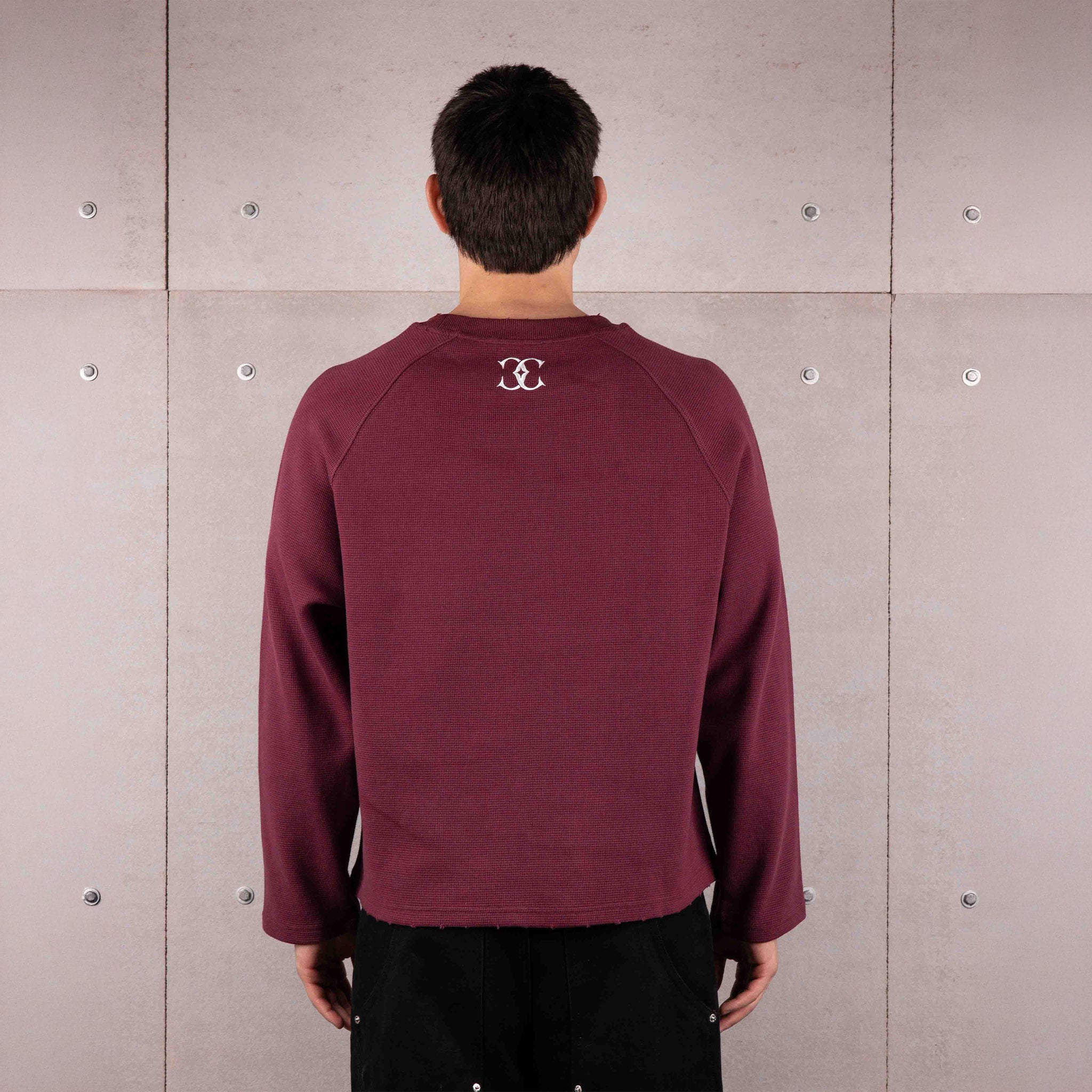Commons Thermal Long Sleeve Tee Plum - Common Hype