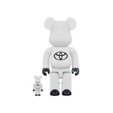 Bearbrick x Toyota (Drive Your Teenage Dreams.) 100% & 400% Set White
