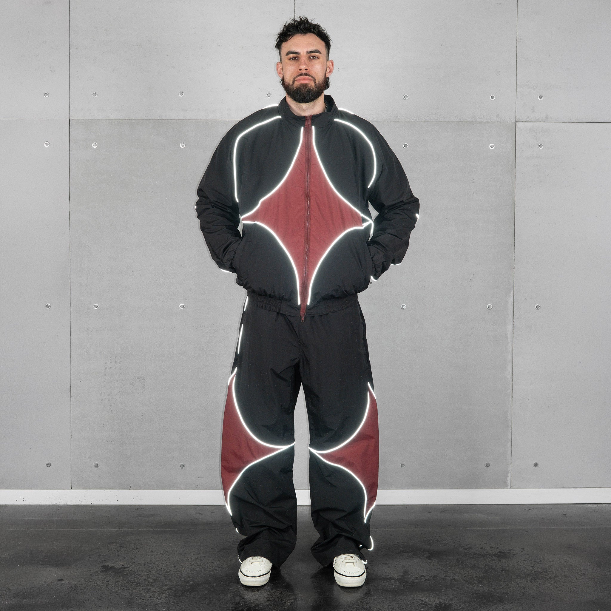 Commons Star Reflective Tracksuit Zip-Up - Common Hype