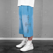 Commons Studios Rivet Sweatshort UNC Blue