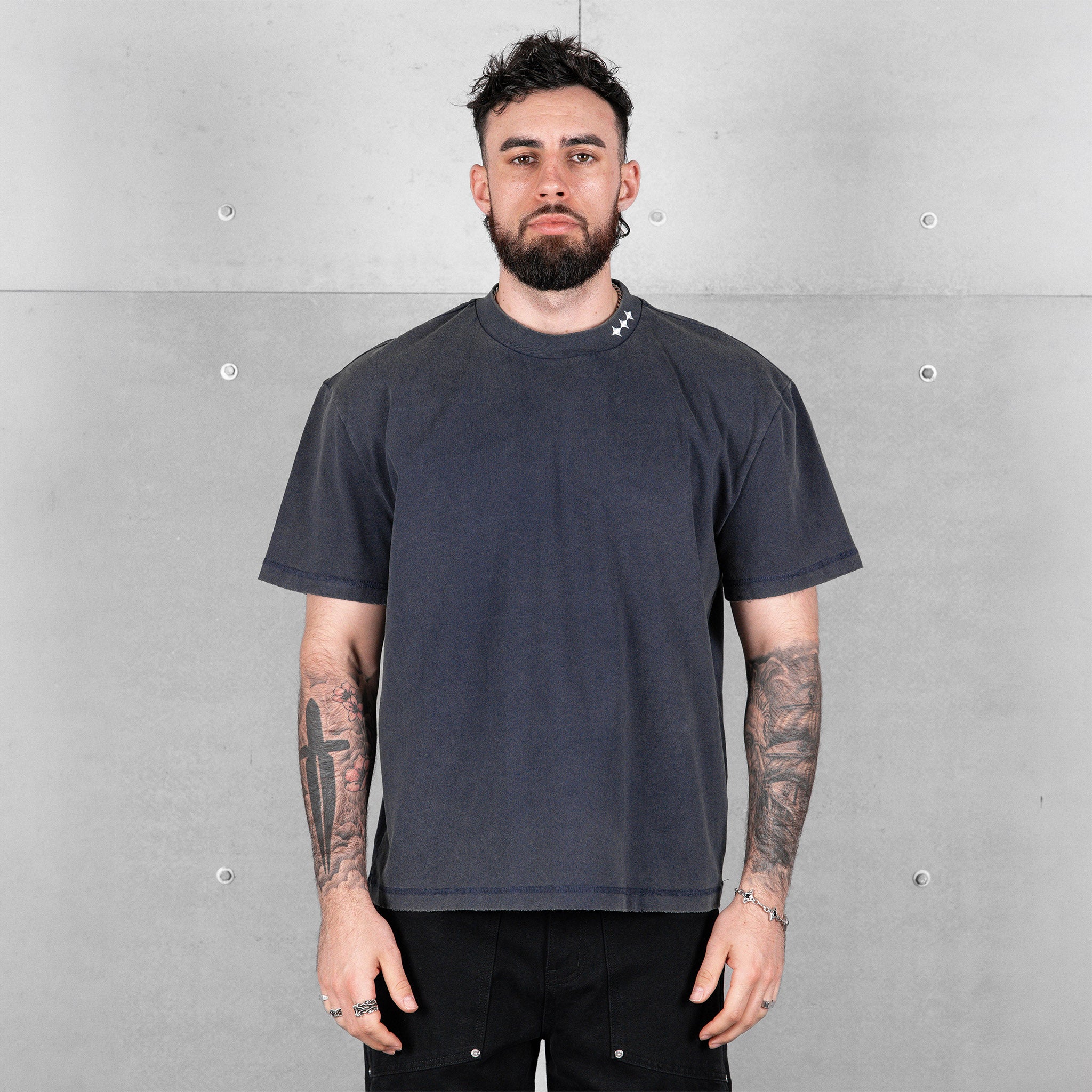 Commons Uniform Tee Washed Navy - Common Hype