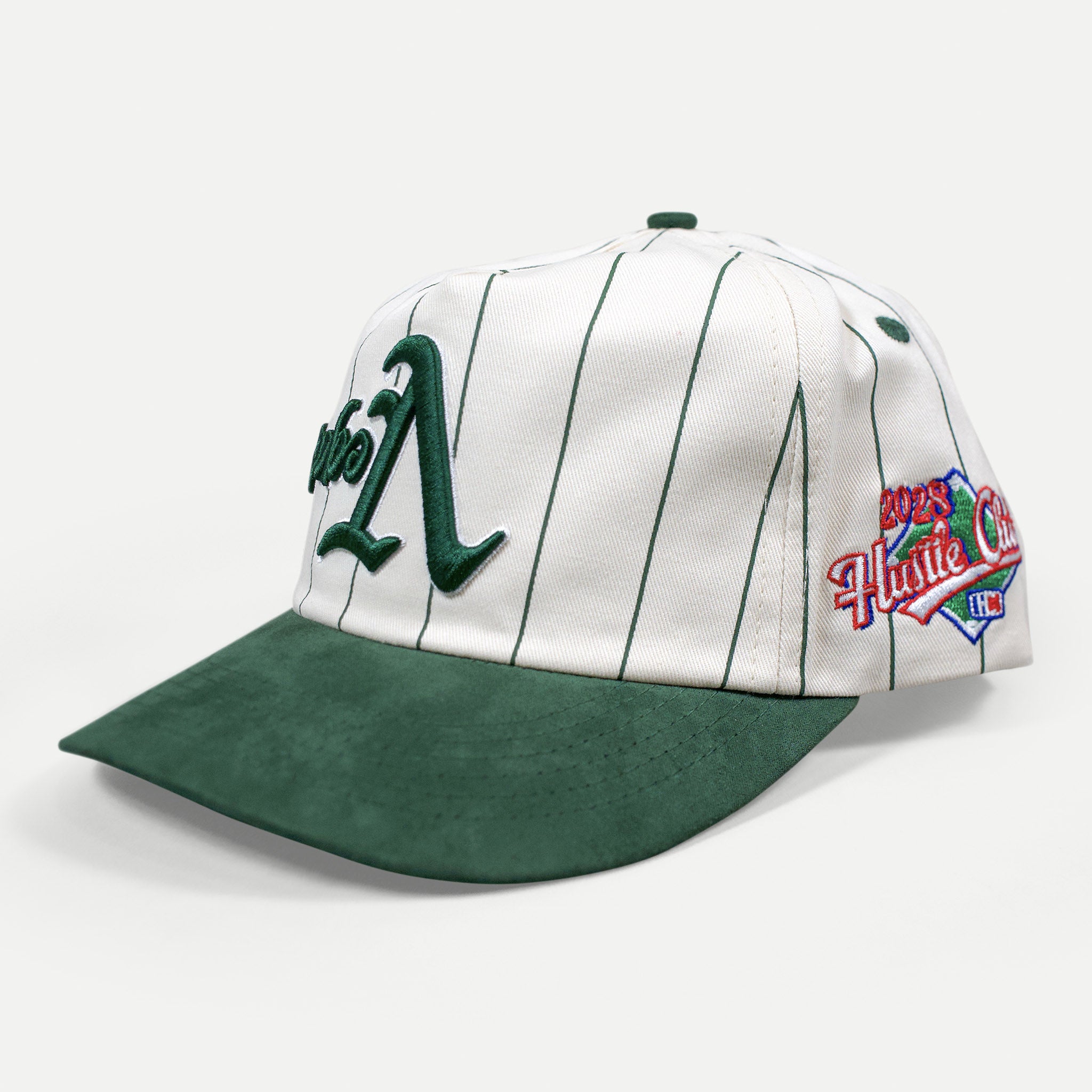 Hustle Club Game Day Classic Cap Green Pin-Stripe - Common Hype
