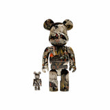 Bearbrick Utagawa Kuniyoshi (Der verwunschene alte Palast in Soma) 100 % &amp; 400 % Set 