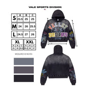 Vale Forever Blasted Zip Up Black - Common Hype