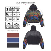 Vale Forever Damned Big Zip Up Hoodie Black