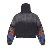 Vale Forever Damned Big Zip Up Hoodie Black