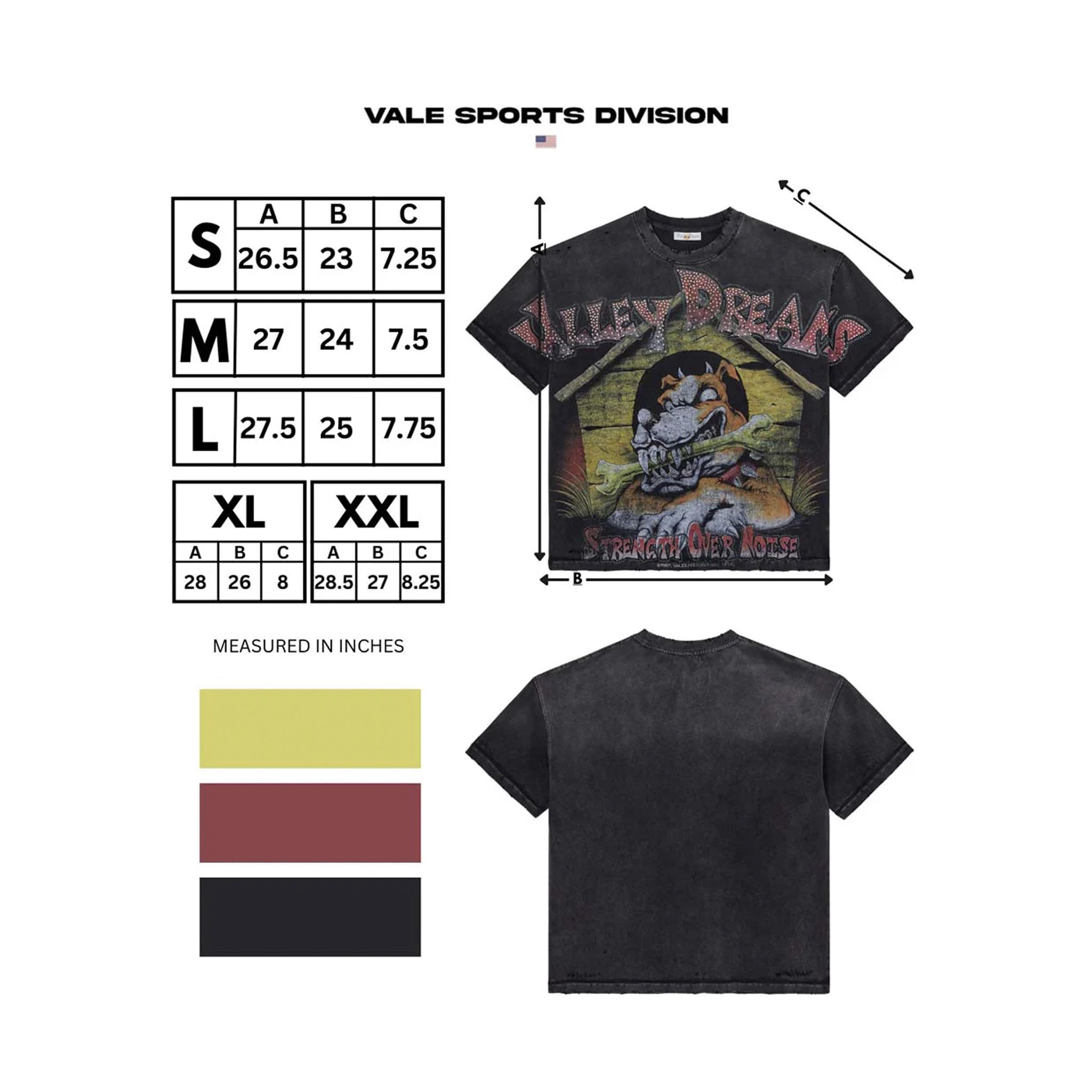 Vale Forever Doghouse Bling Tee Black