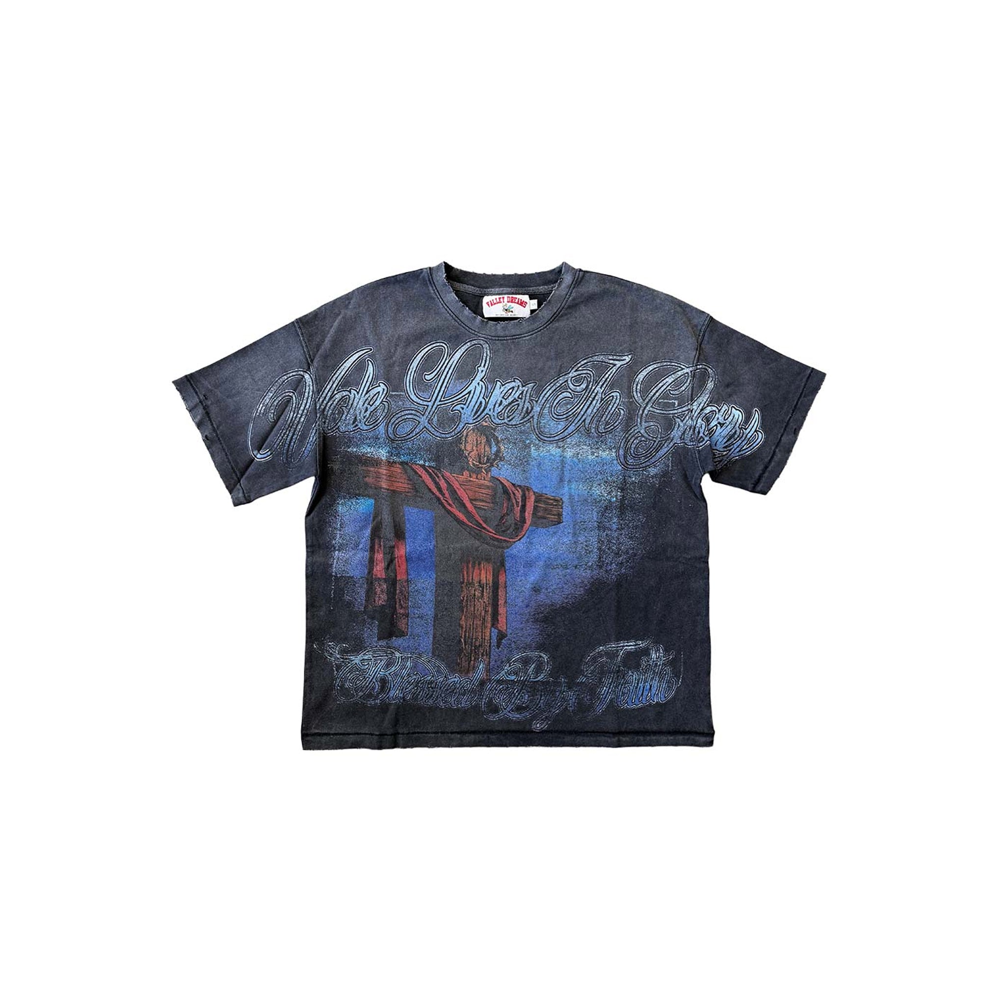 Vale Forever Vale Lives In Glory Blessed By Faith Black Tee - Common Hype