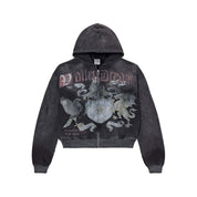 Vale Forever Vendetta Distressed Zip Up Hoodie - Common Hype