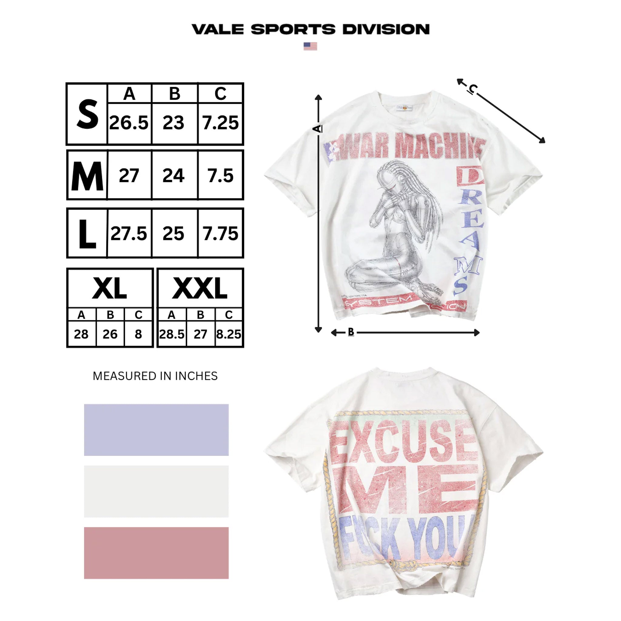 Vale Forever War Machine Tee White