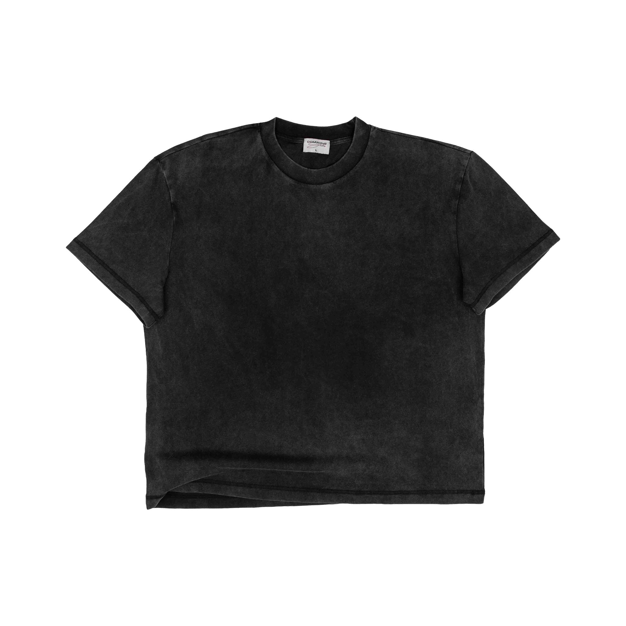 Commons Blank Star Embroidered Tee Acid Wash - Common Hype