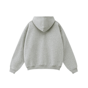 Compliments Where Do I Go? Gray Zip-Up Hoodie