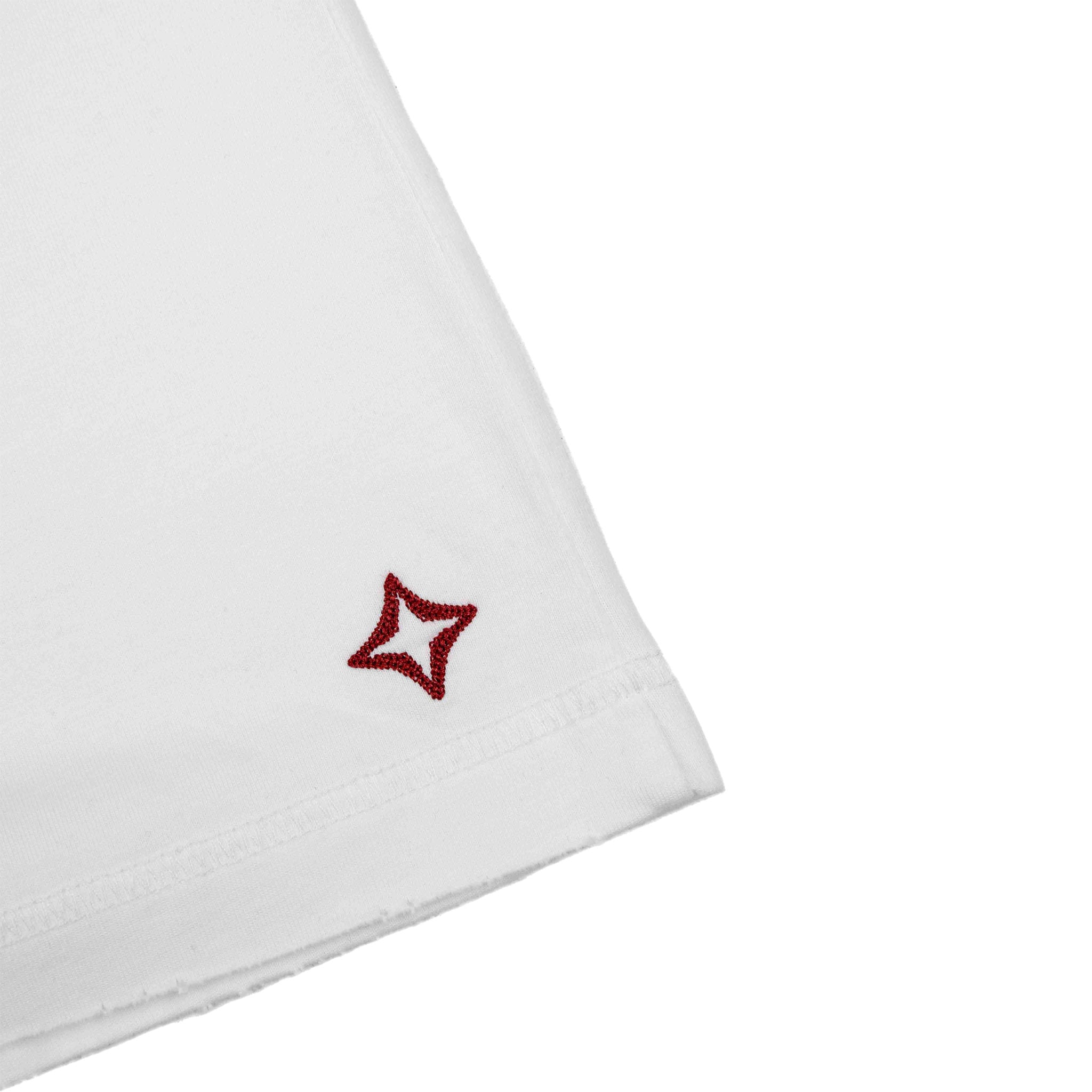 Commons Blank Star Embroidered Tee White