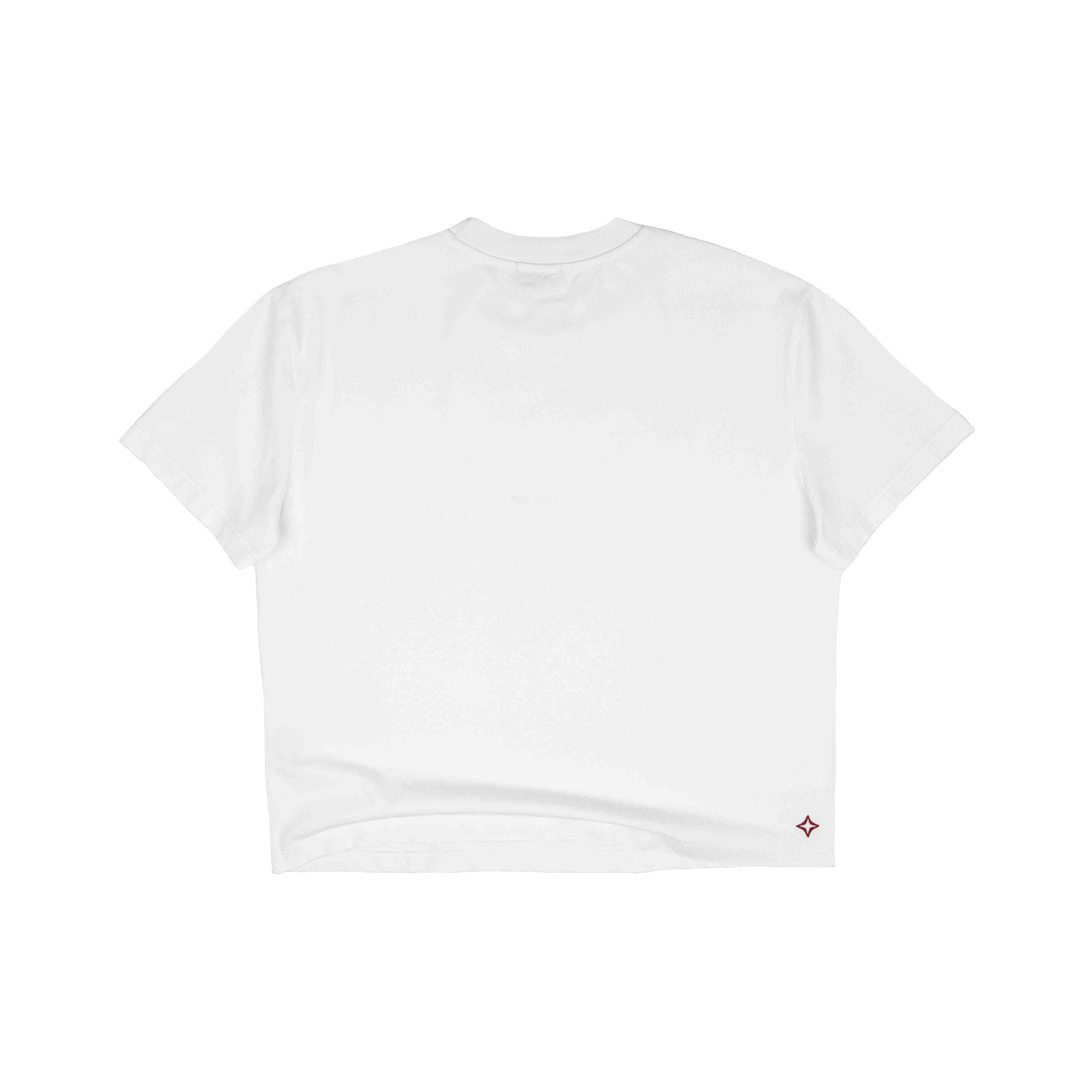 Commons Blank Star Embroidered Tee White