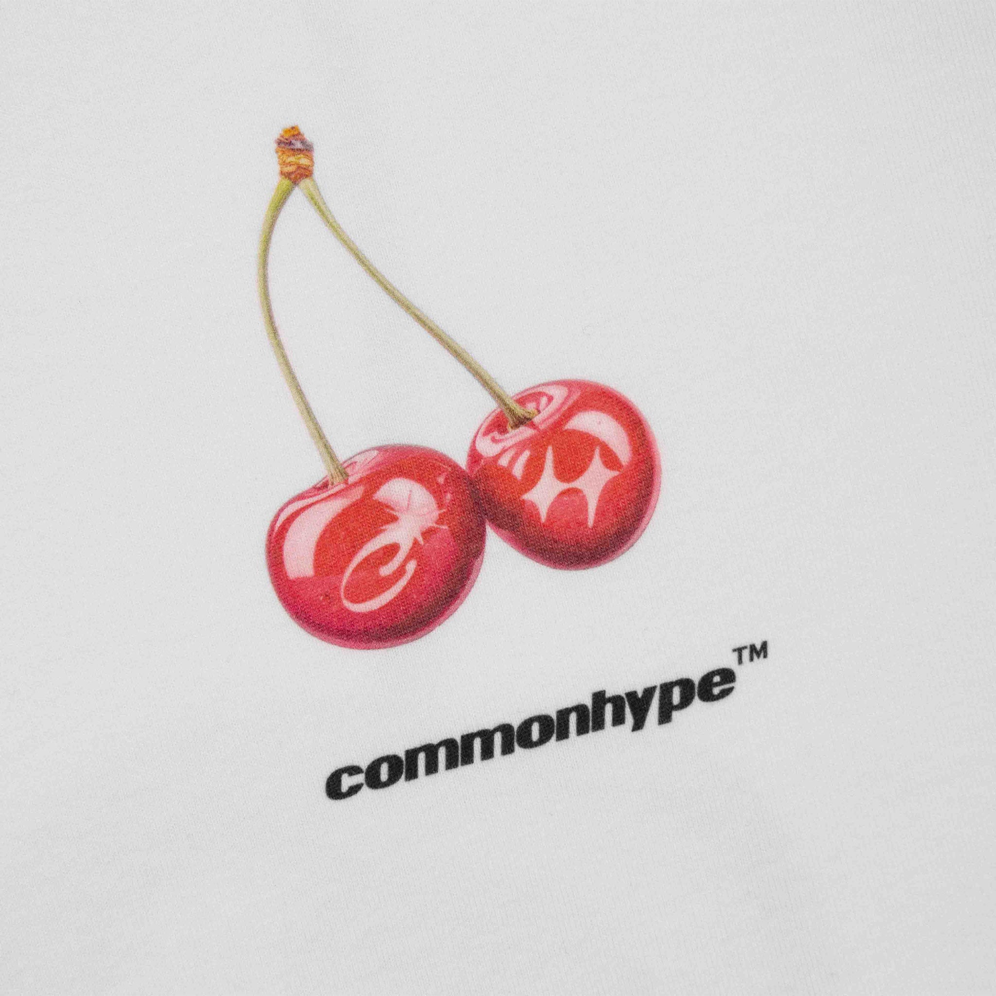 Common Hype Cherry Tee White - Common Hype