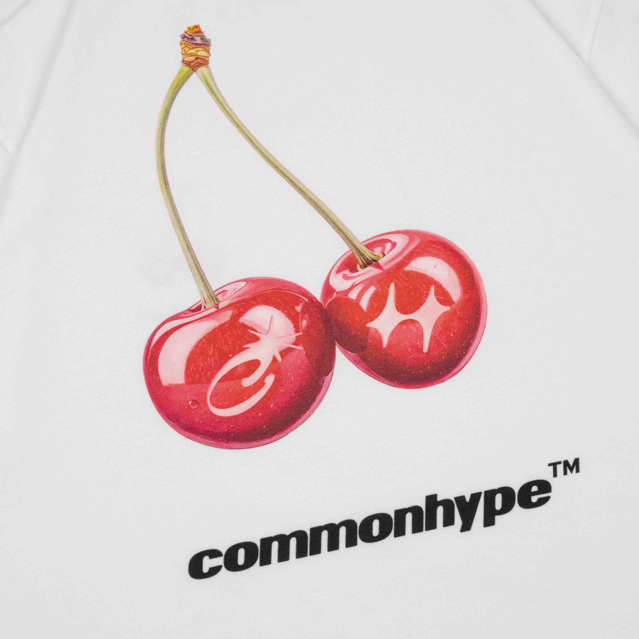 Common Hype Cherry Tee White - Common Hype
