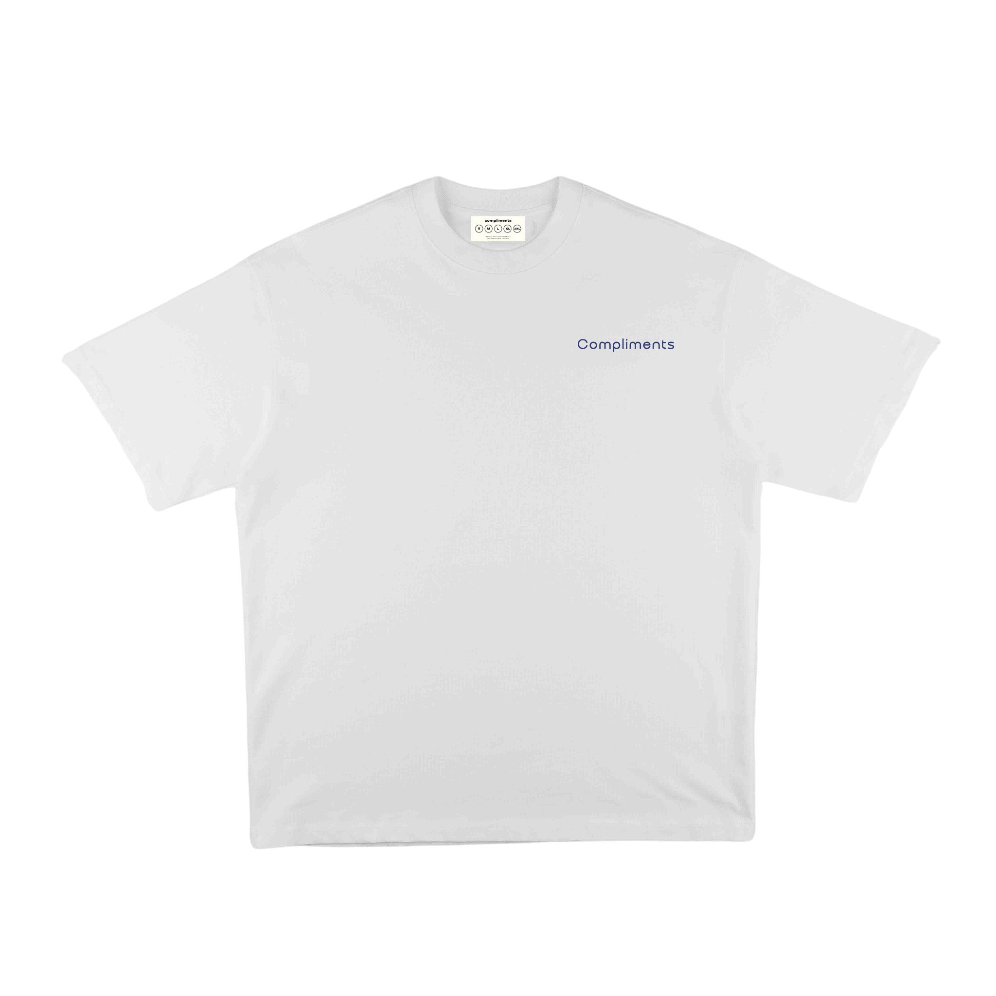 Compliments Don't Start White Vintage Shirt - Common Hype