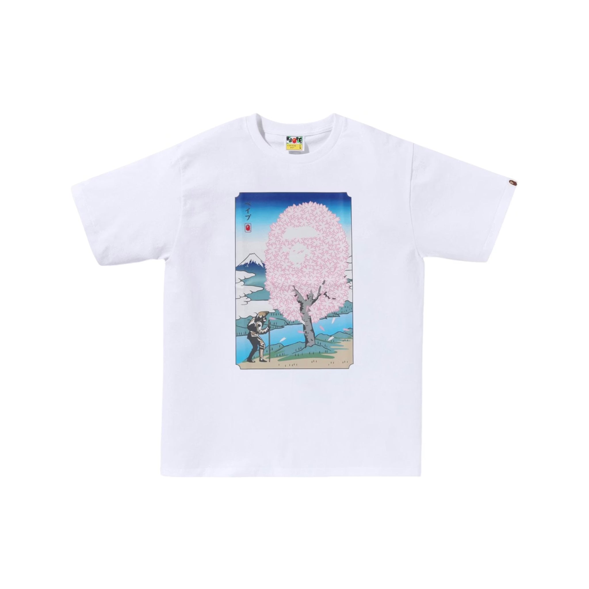 Bape Japan Sakura Tee White - Common Hype
