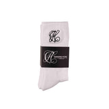 Common Hype Tonal Embroidered Sock White (3-Pack)