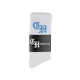 Common Hype 'UNC Old English' White Socks (1 Pack)