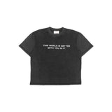 Compliments The World Better With You in It Black Vintage Shirt