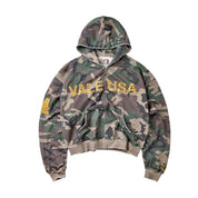 Vale Forever Camo Zip Up Hoodie Green Yellow