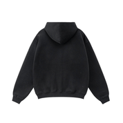 Compliments Sinner & Saint Black Wash Zip-Up Hoodie