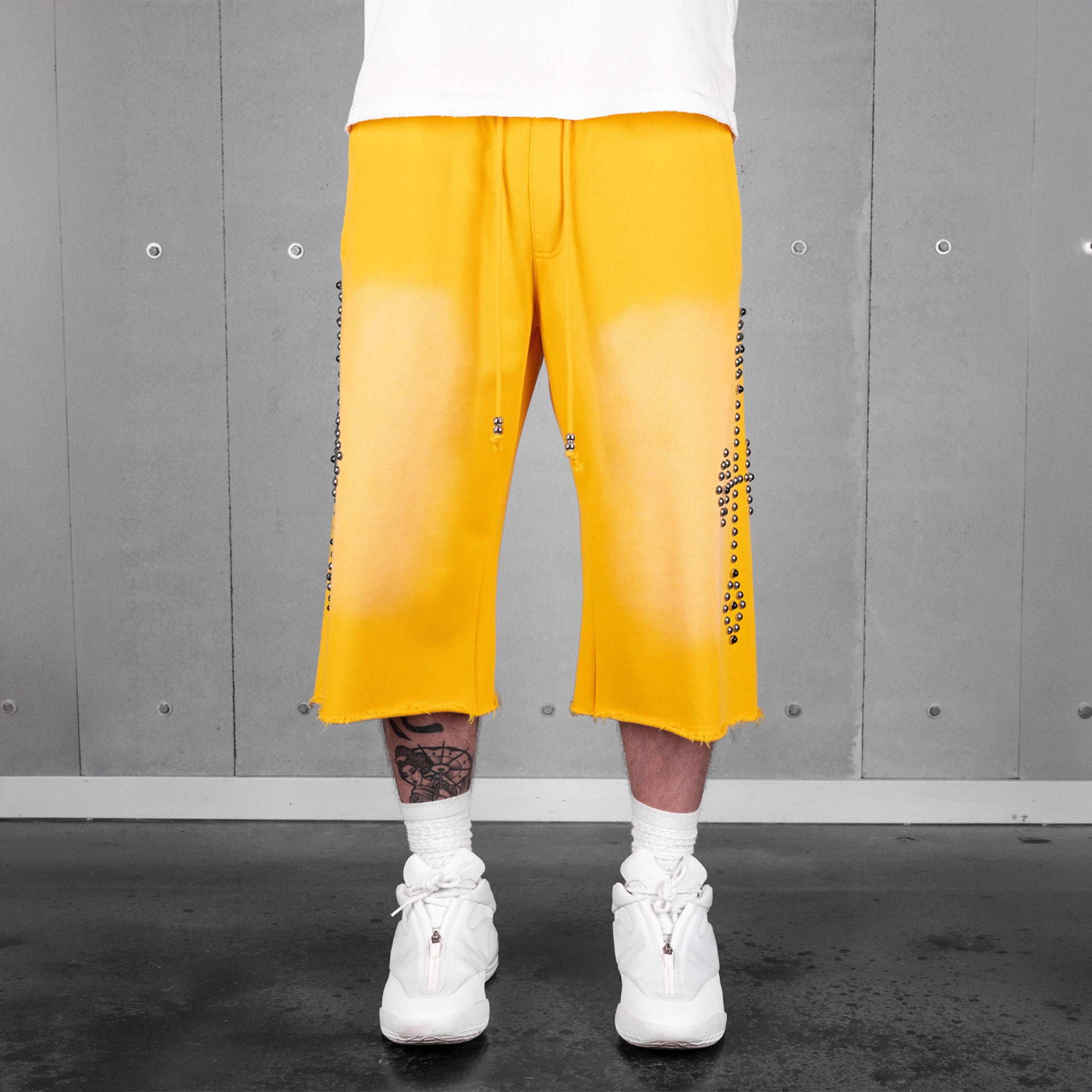 Commons Studios Rivet Sweatshort Yellow