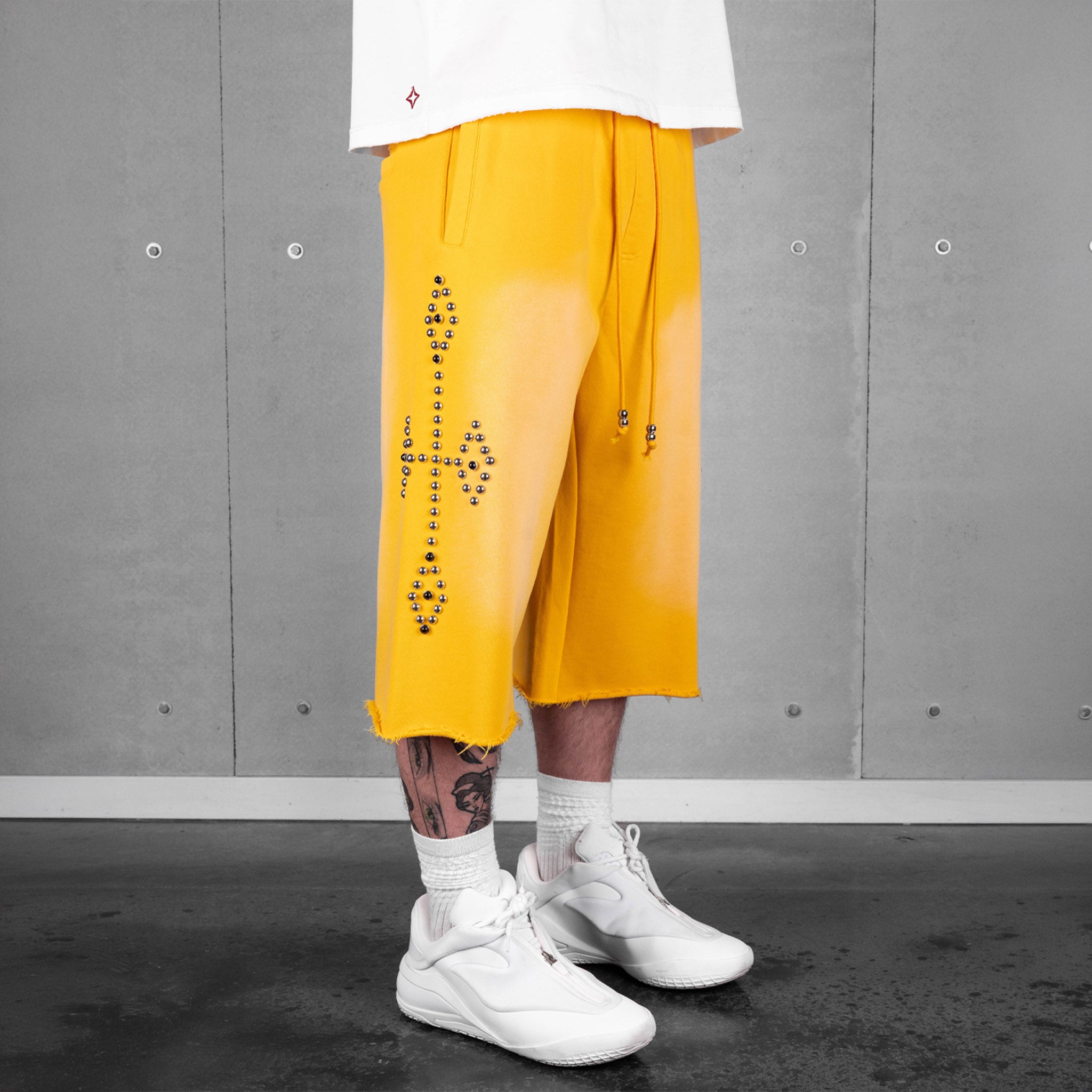 Commons Studios Rivet Sweatshort Yellow