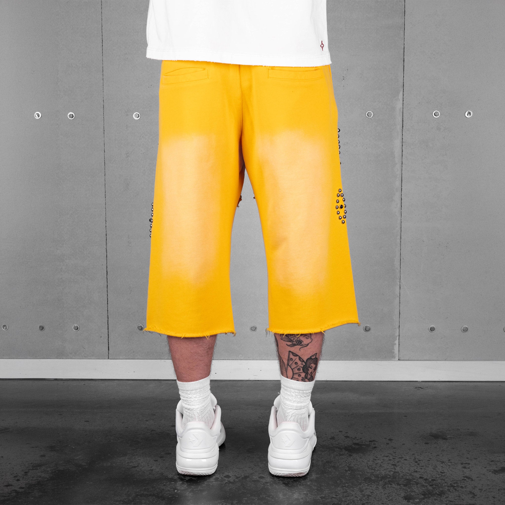 Commons Studios Rivet Sweatshort Yellow