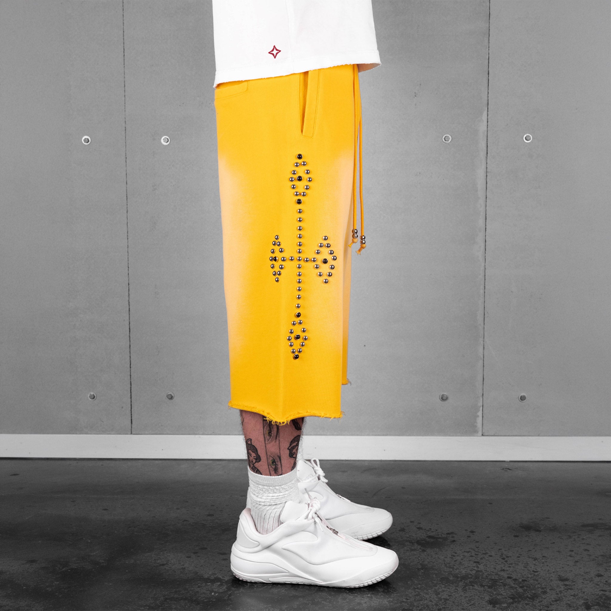 Commons Studios Rivet Sweatshort Yellow