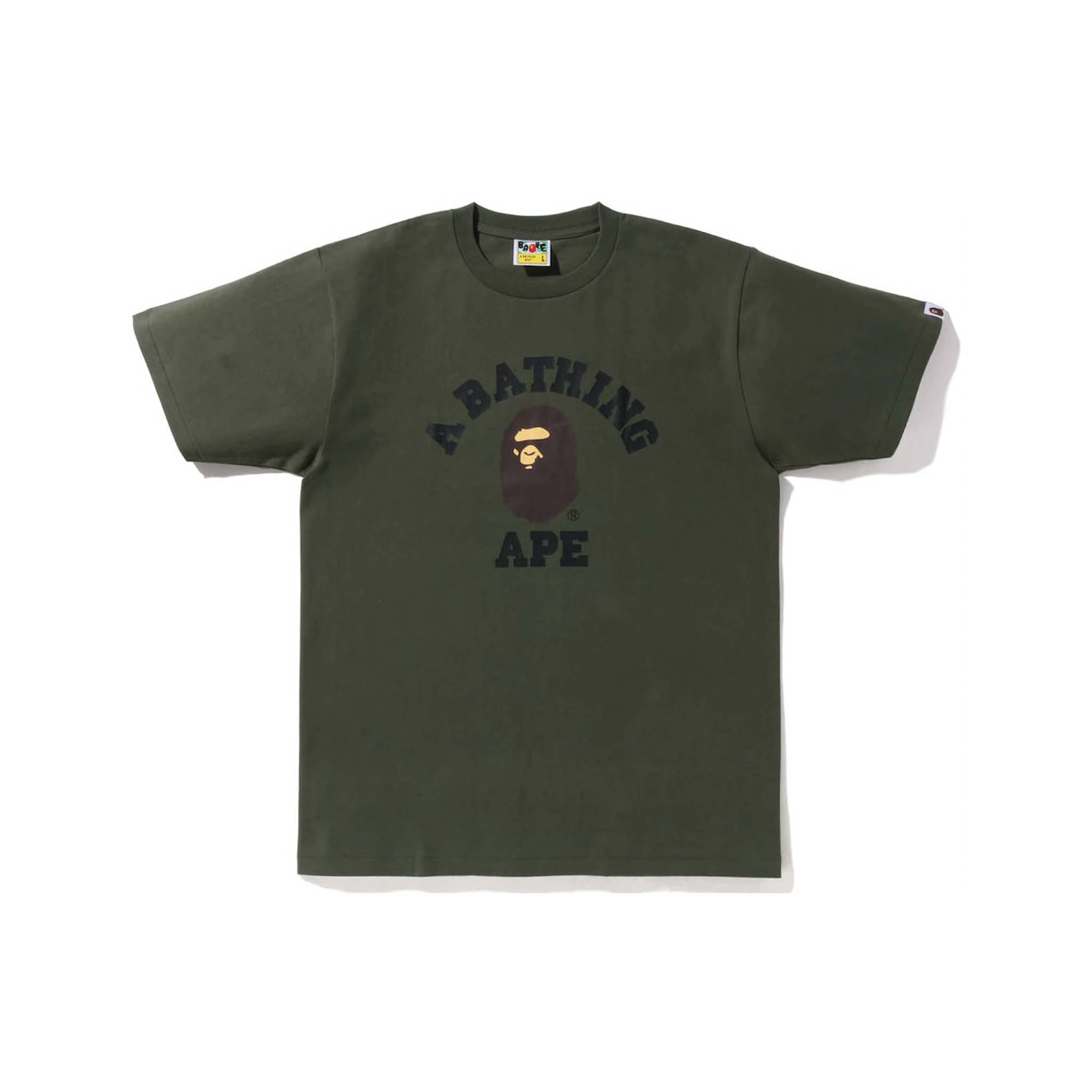 A Bathing Ape College Tee Olive