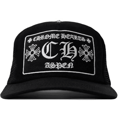 Chrome Hearts CH Aspen Exclusive Trucker Hat Black