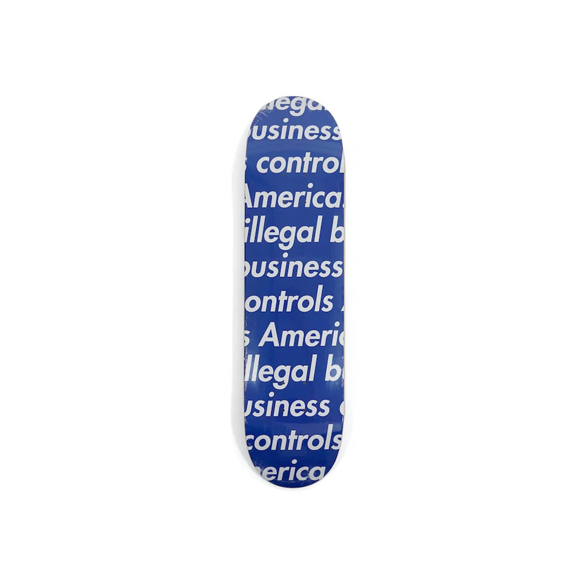 Supreme Illegal Business Skateboard Deck Blue (SS18)